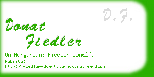 donat fiedler business card